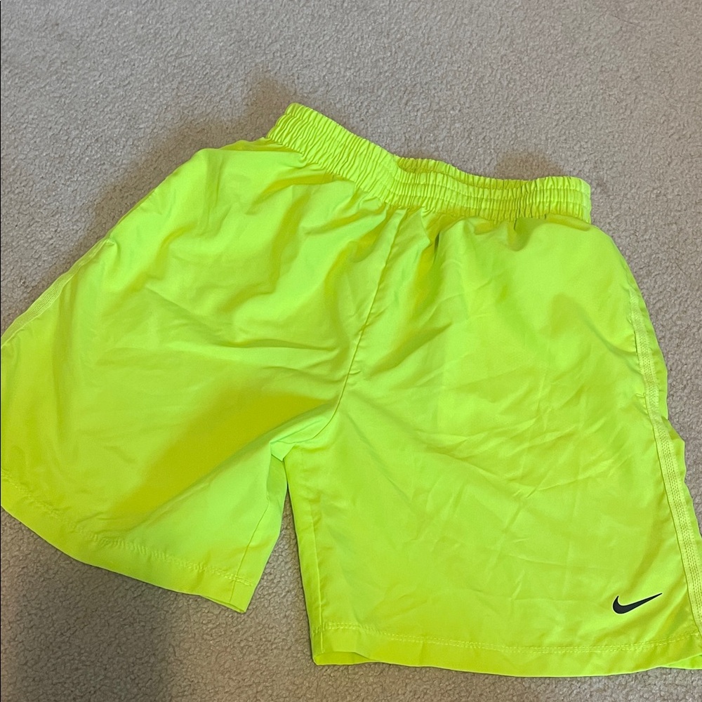 Nike Kids Neon Yellow Shorts